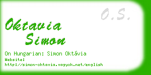 oktavia simon business card